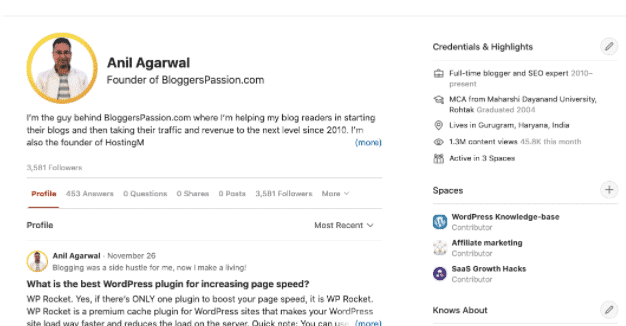 interview with anil agrawal from bloggerpassion.com