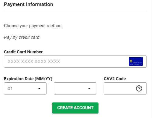 payment info